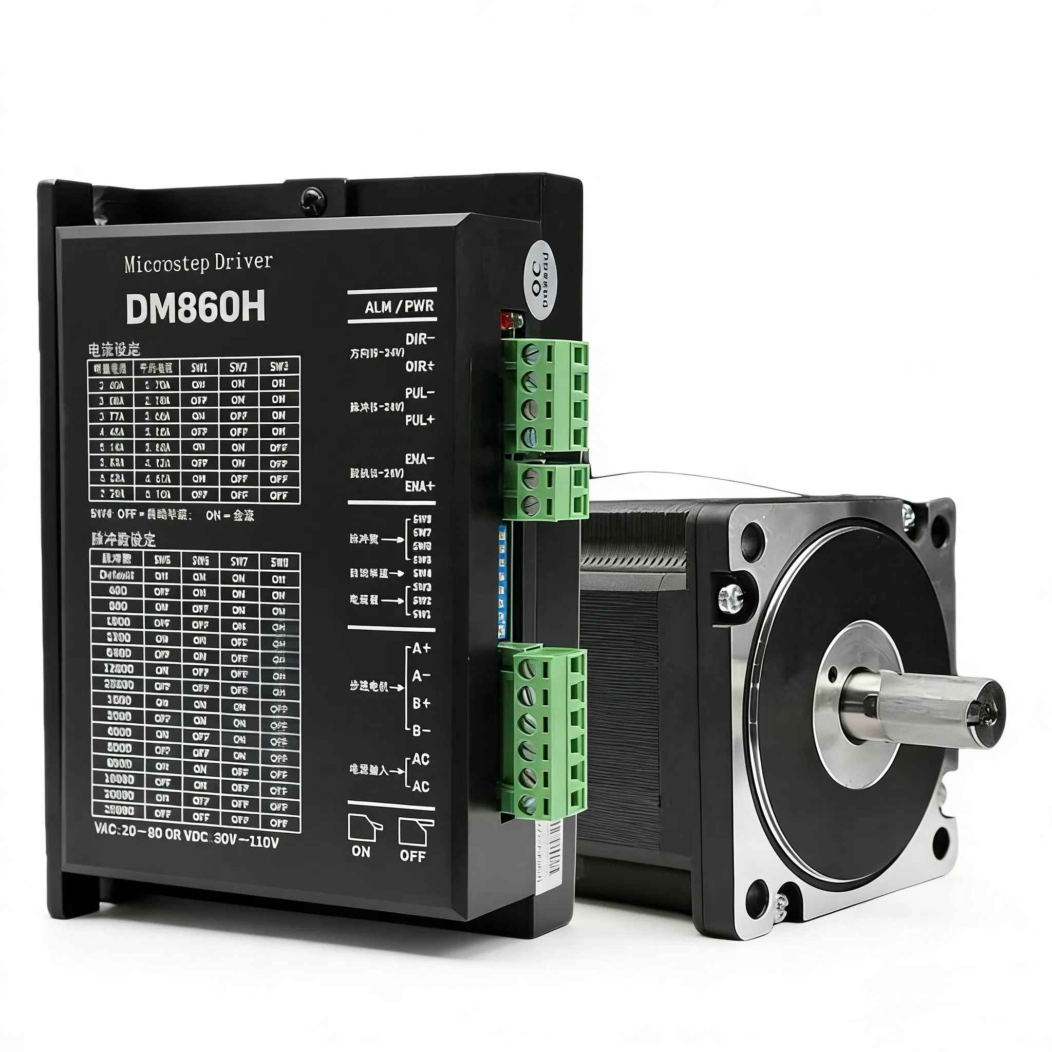 NEMA34 8.5nm Motor paso a paso de bucle cerrado con controlador de servo digital, anti pérdida de pasos, alto par para equipos de fresado CNC de alta resistencia