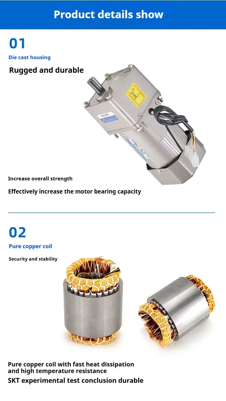 Motor de Reducción de Engranaje con Potencia 220volt y Caja de Engranajes de Eje Hueco Sólido en Ángulo Recto