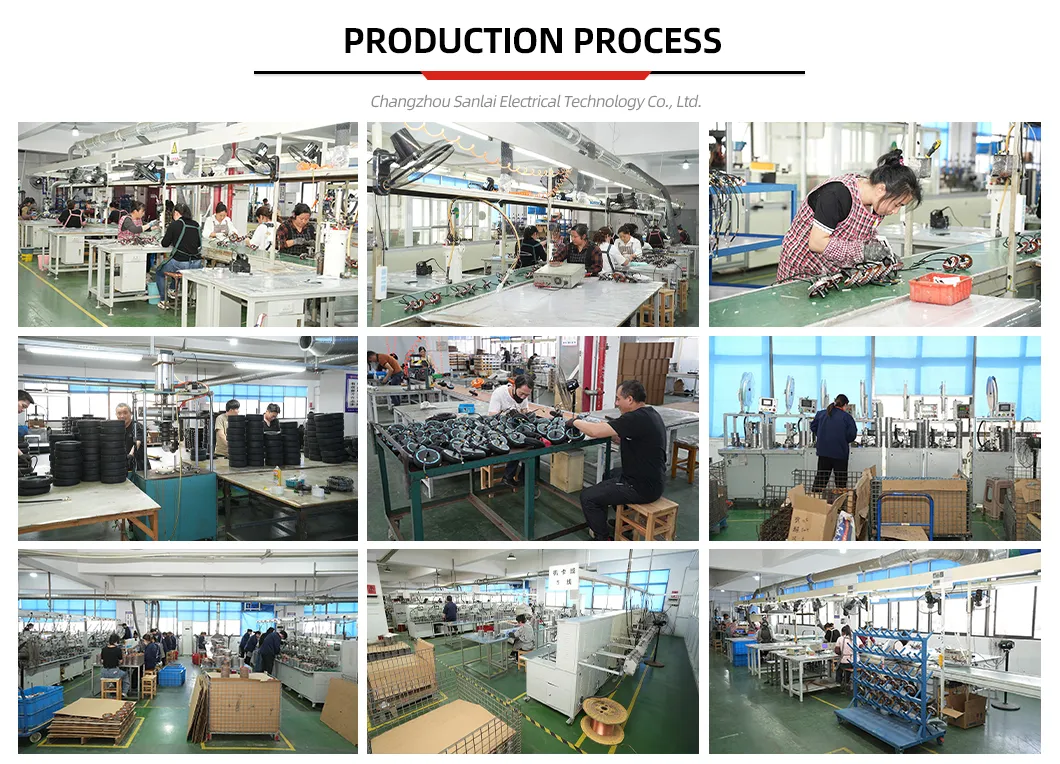 Línea de producción del motor de cubo de rueda