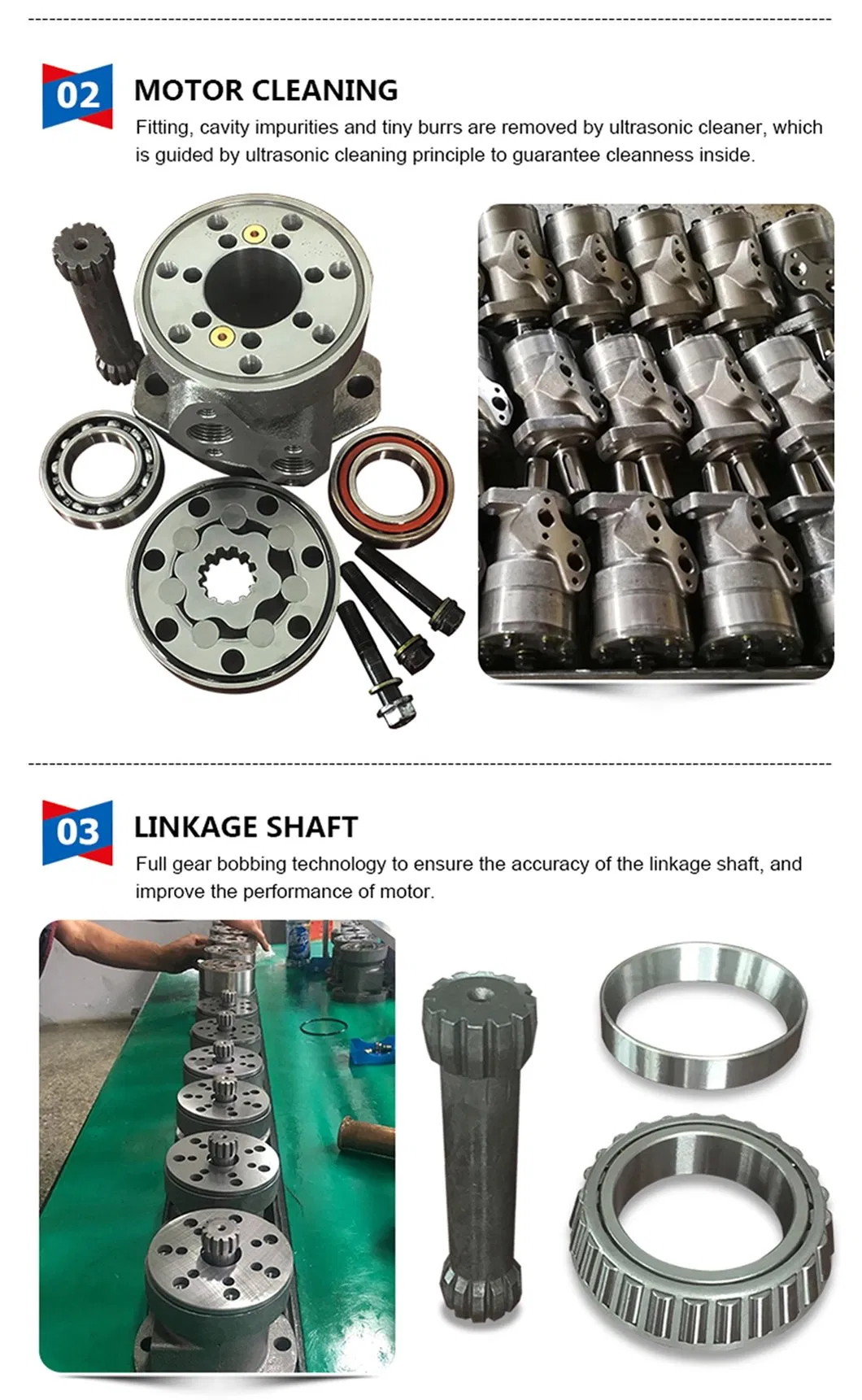 Motores Hidráulicos Confiables para Camiones de Basura con Diseño de Eje Plano con Llave