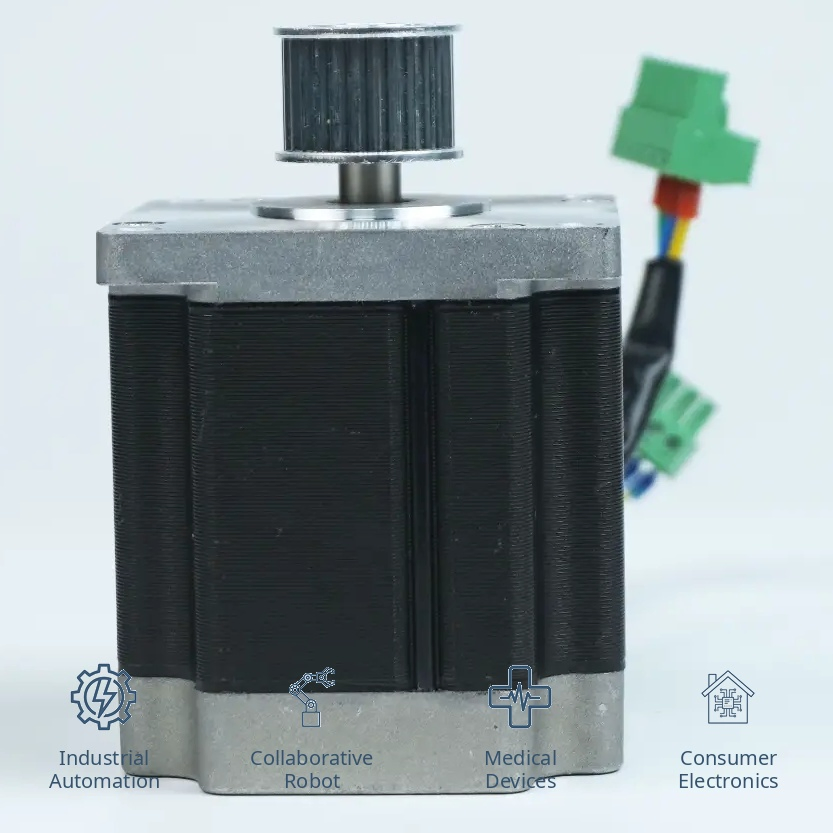 Motor sin escobillas de alta densidad de potencia y alto par IP65-Rated para sistemas de transporte