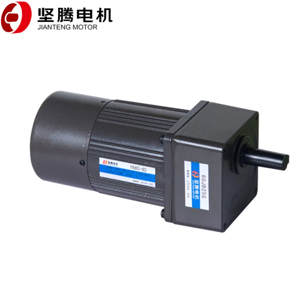 Motor mini sincrónico de reducción con engranaje en ángulo recto, freno eléctrico reversible micro, eje sólido hueco