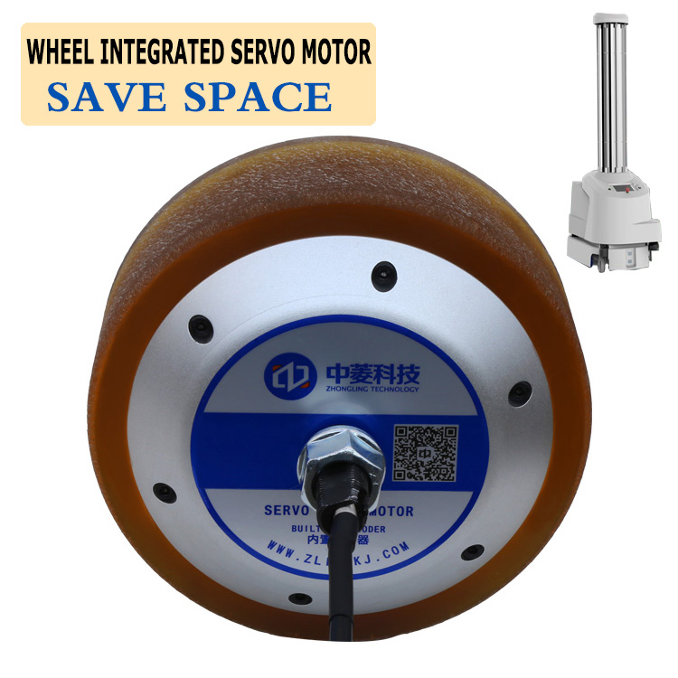 Motor de cubo de rueda de accionamiento directo sin engranajes eléctrico sin escobillas de baja velocidad y potente Zltech 6.5inch 48V 200rpm 200kg