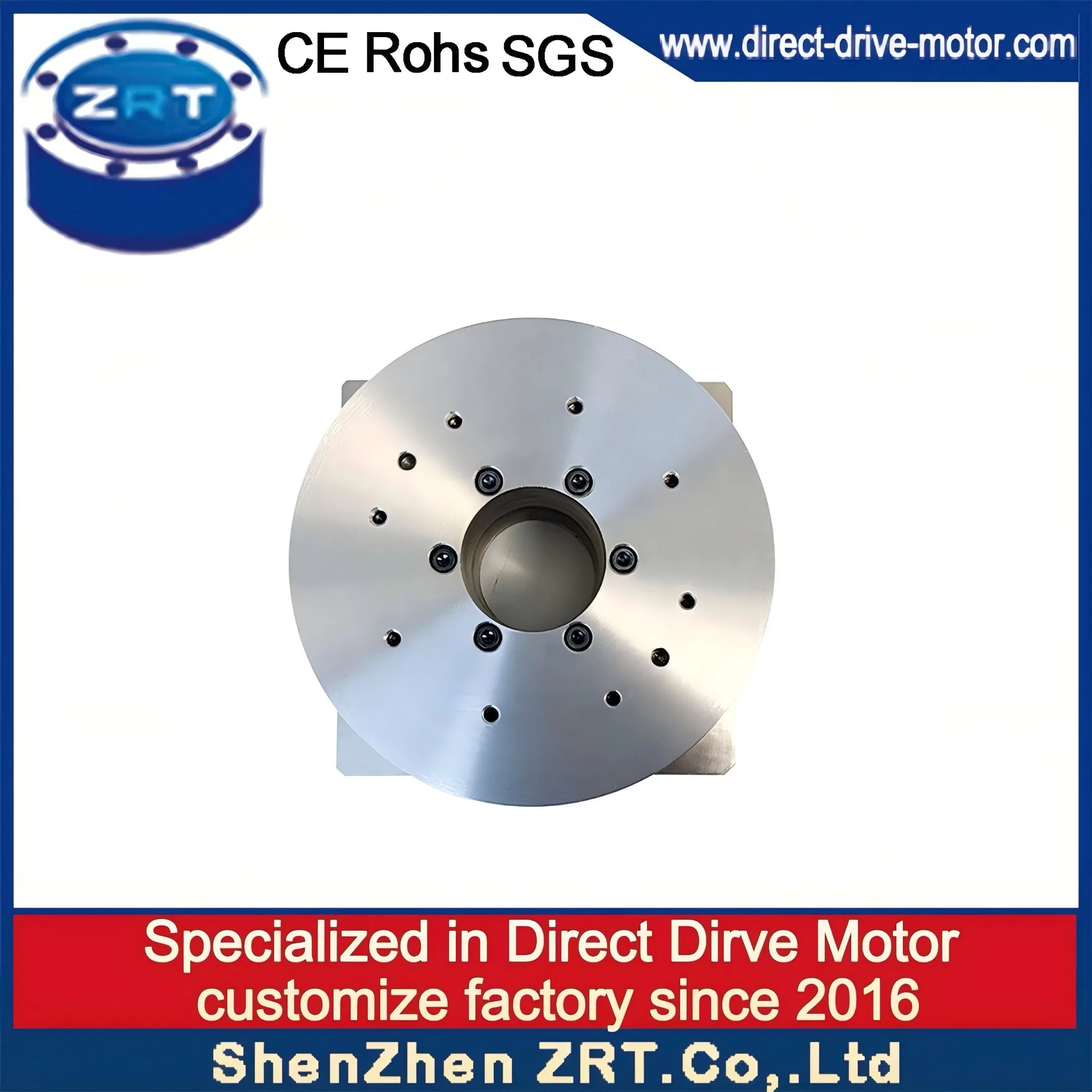 Motor Directo Automatizado Personalizable de Alta Precisión y Hueco Modelo: Zrddr-168140-90-300-DMC-46