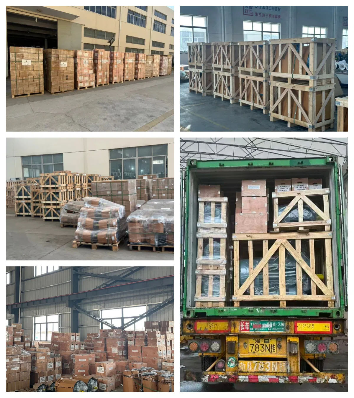 Embalaje de cajas de madera para motores