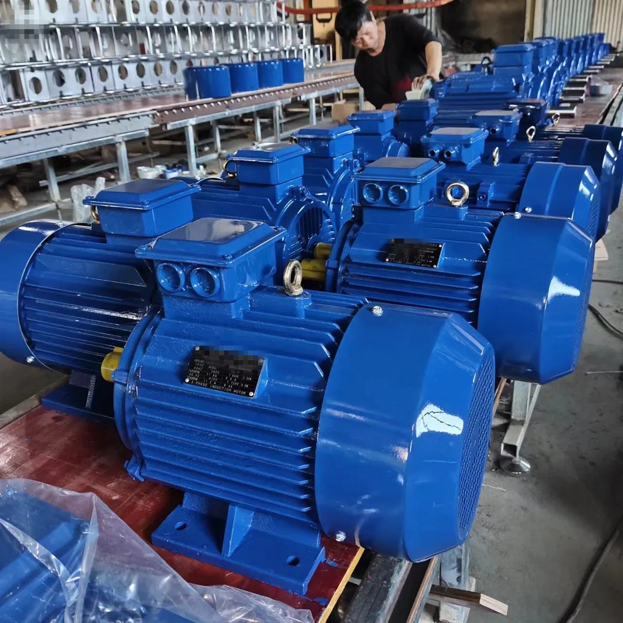 Ie3 Eficiencia Energética 2.2kw 3HP 3 Motor Eléctrico de Eje Hueco Asíncrono Trifásico Motores de Inducción de CA