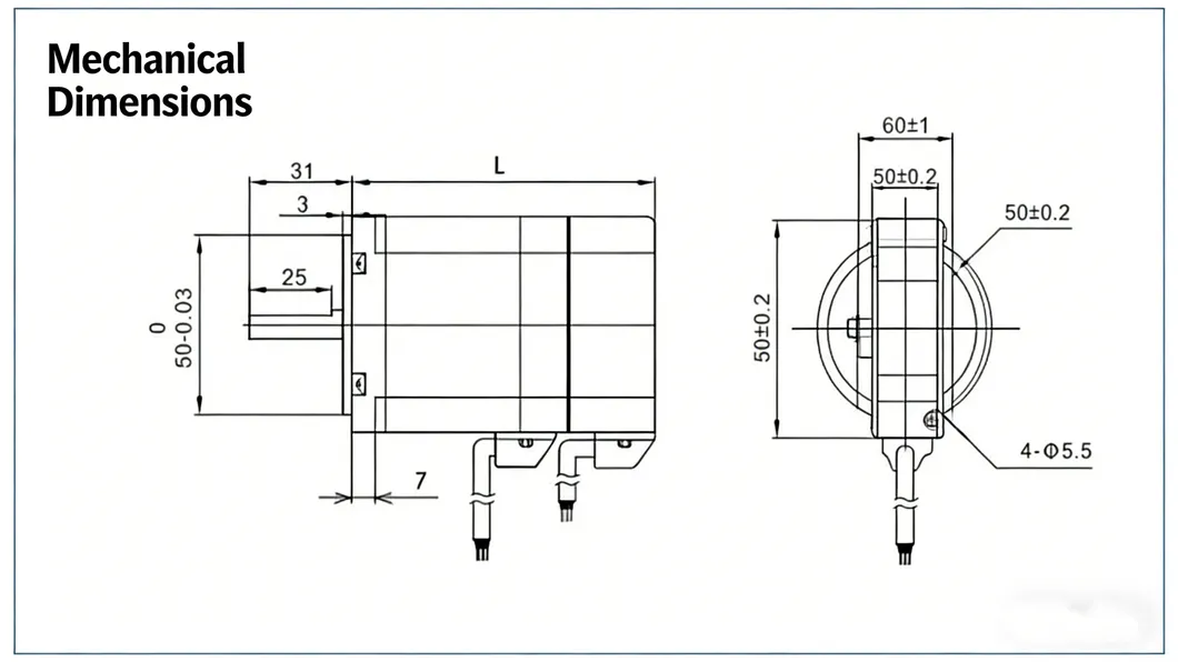 Dt57bl70-336 Tecnología sin ranuras Motor eléctrico de bajo ruido para dispositivos médicos