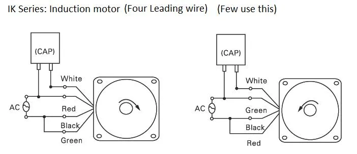 Diagrama de conexión del motor de engranajes