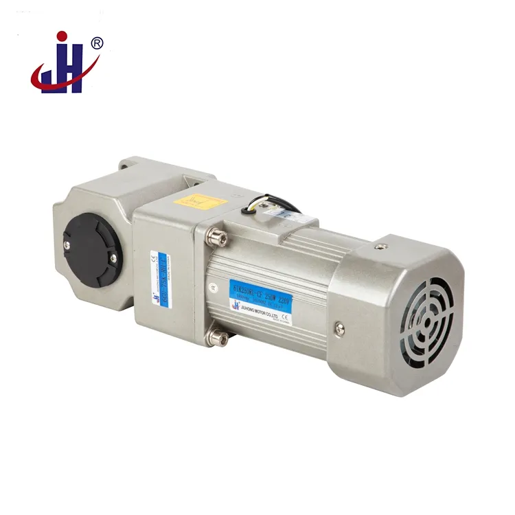Motor de Reducción de Engranaje con Potencia 220volt y Caja de Engranajes de Eje Hueco Sólido en Ángulo Recto