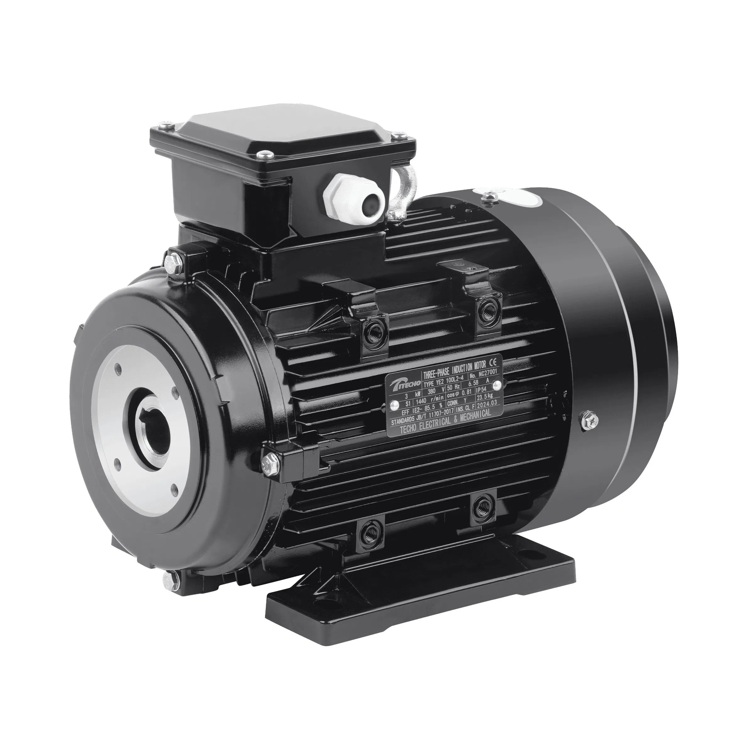 Bomba de Lavadora de Alta Presión Motor Eje Hueco 5.5kw 7.5HP Trifásico 24mm Eje