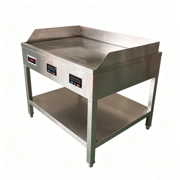 Plancha de gas comercial para cocinar panqueques y desayunos