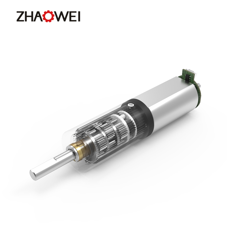 Zhaowei MD012012-64 Motor de Reductor Planetario 117rpm 1.5kg. Cm 3V 6V 12V 12mm Motor de CC Metálico Miniatura para Coche Inteligente/Robot/Juguete