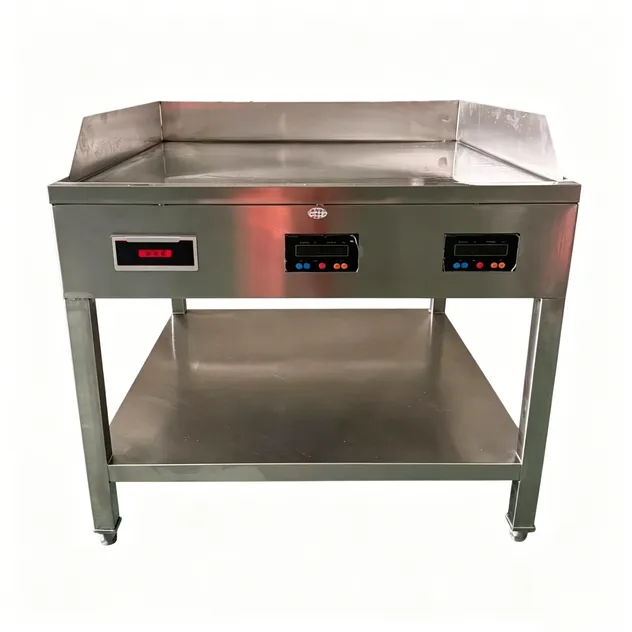 Plancha de gas comercial para cocinar panqueques y desayunos