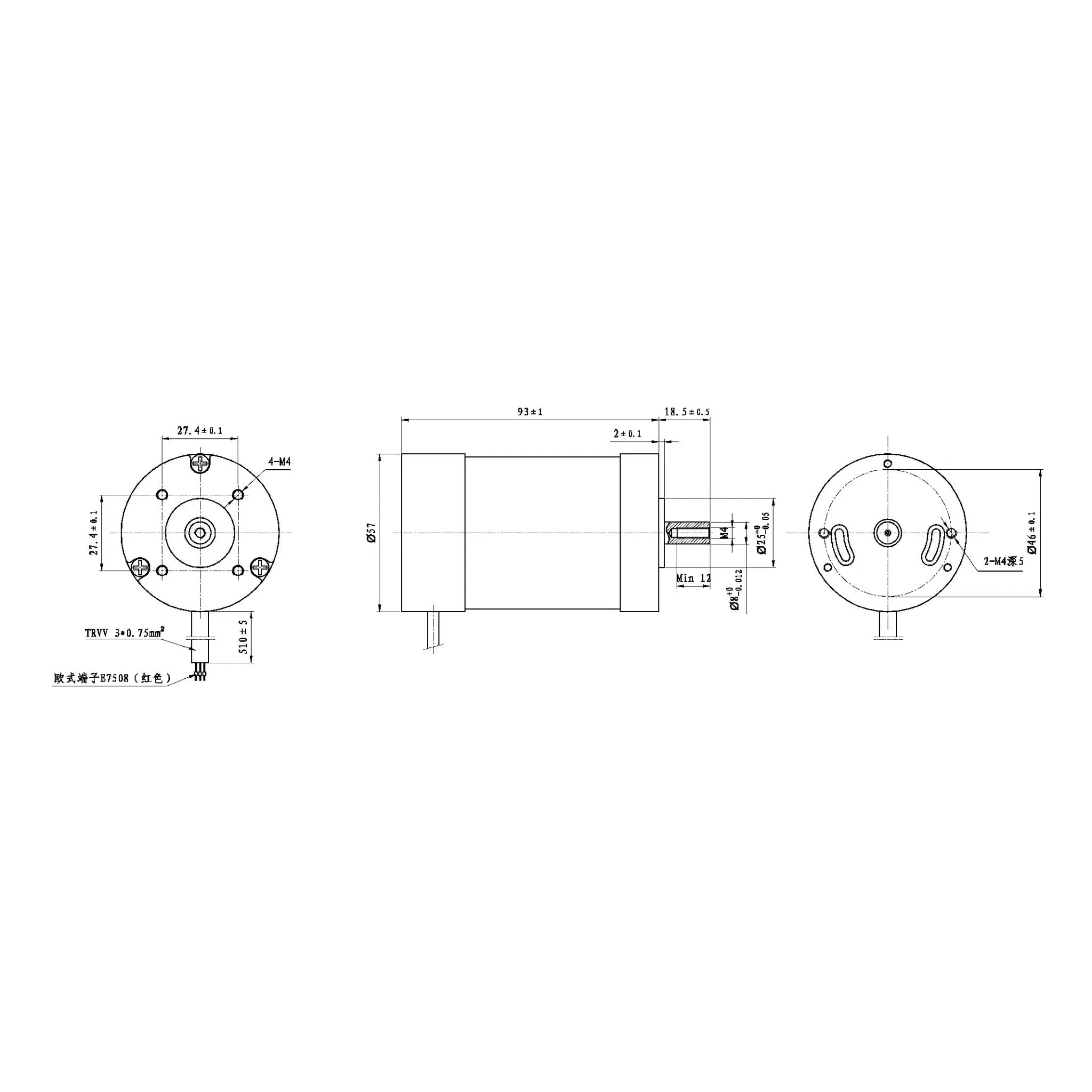 Motor de corriente continua sin escobillas de alta densidad de par y velocidad variable, libre de mantenimiento, para bombas industriales