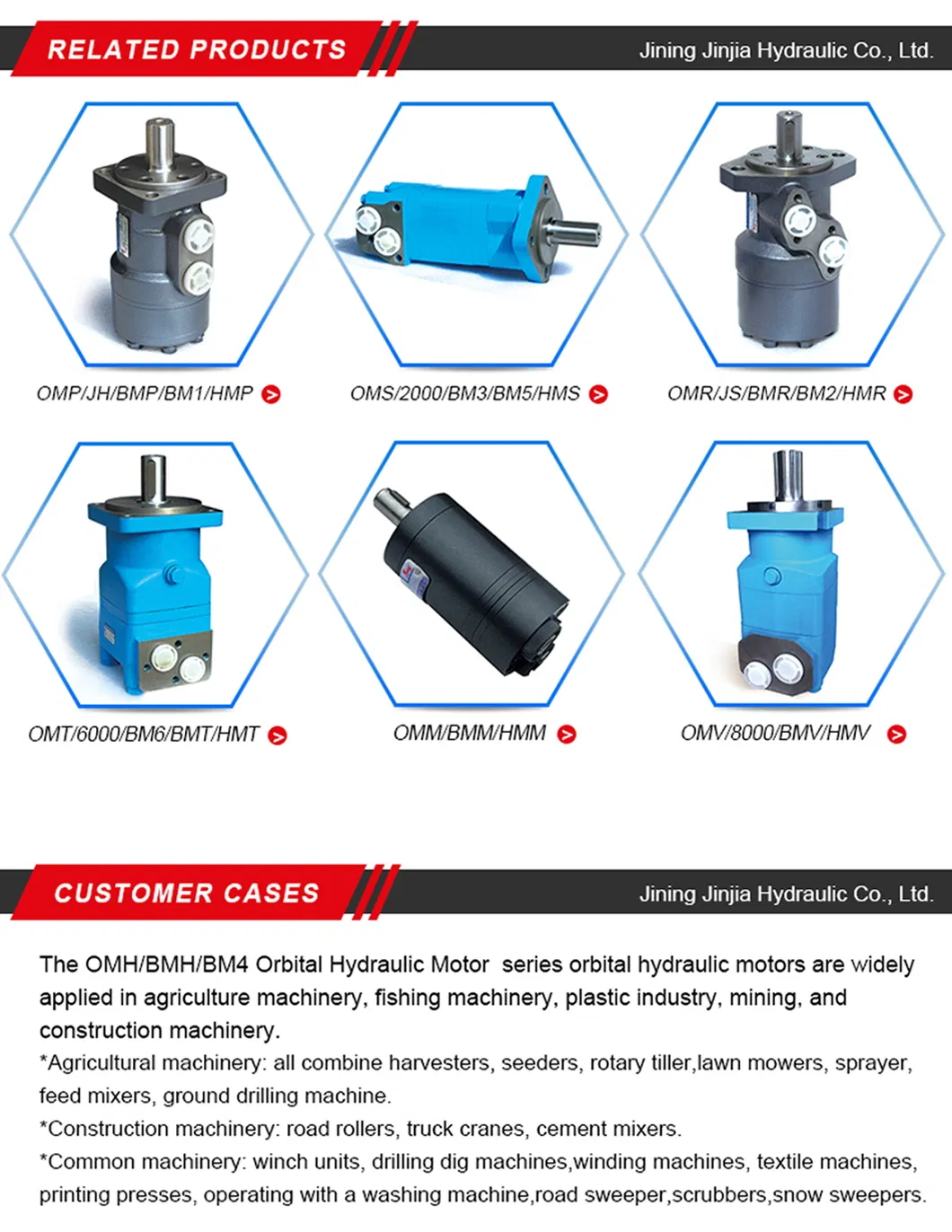 Motores Hidráulicos Confiables para Camiones de Basura con Diseño de Eje Plano con Llave