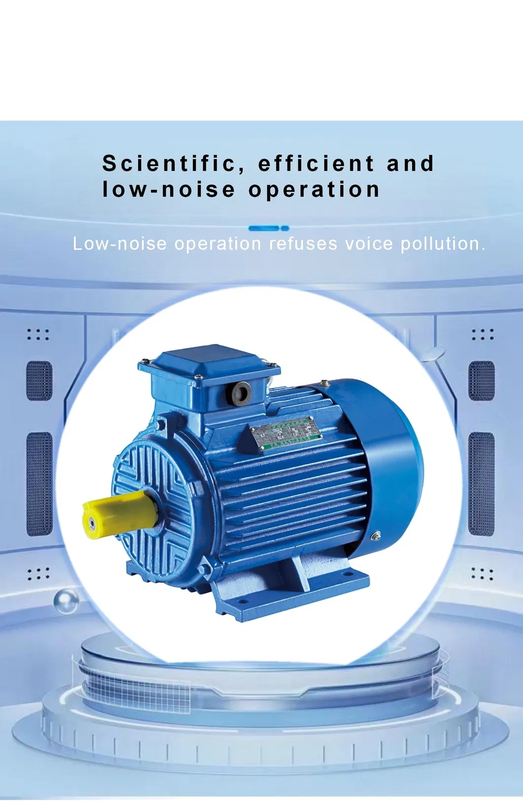 Motor Eléctrico de Eje Hueco Doble Rodamiento 1450 Rpm Trifásico 7.5kw