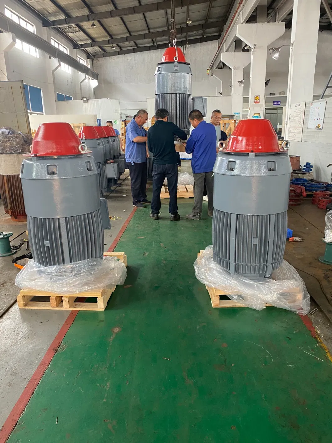Motor de inducción trifásico de eje hueco vertical de alta eficiencia premium