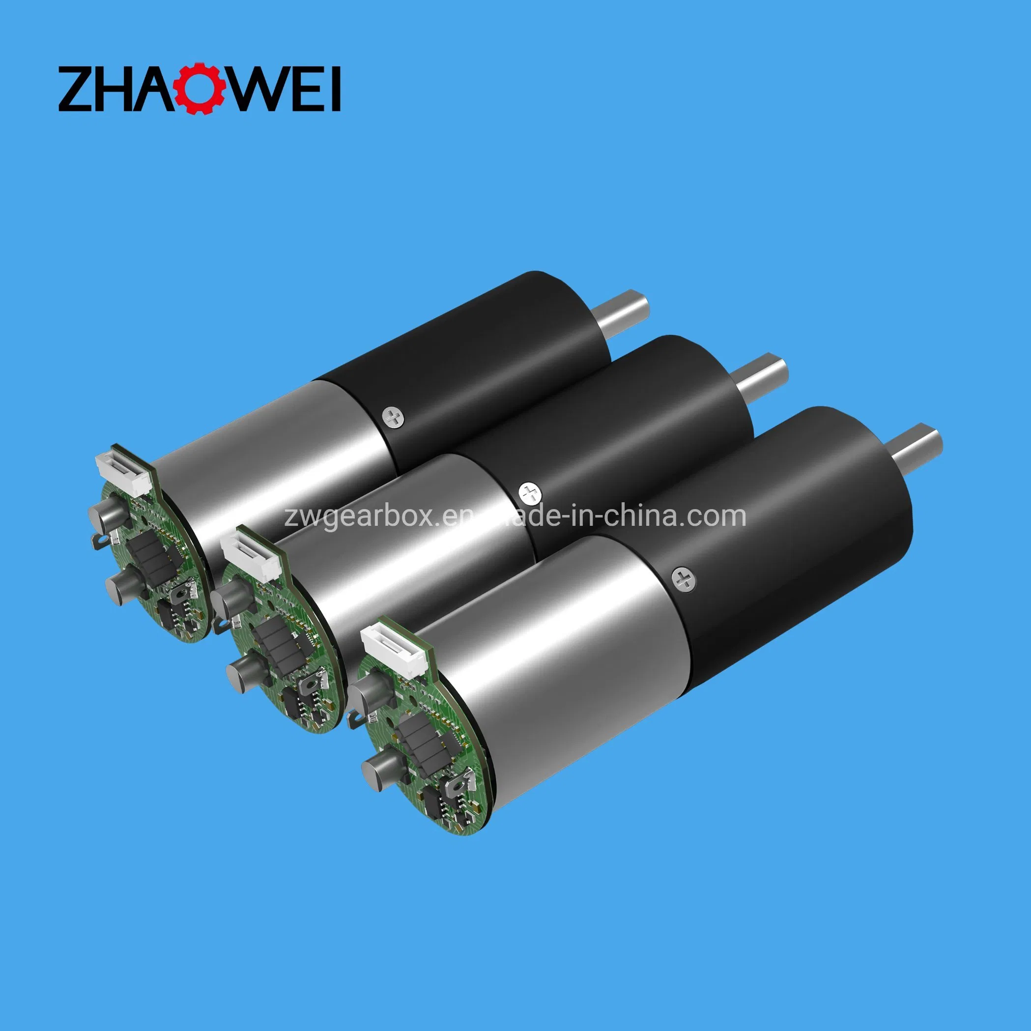 28mm 24V Motor de caja de engranajes en miniatura con encoder