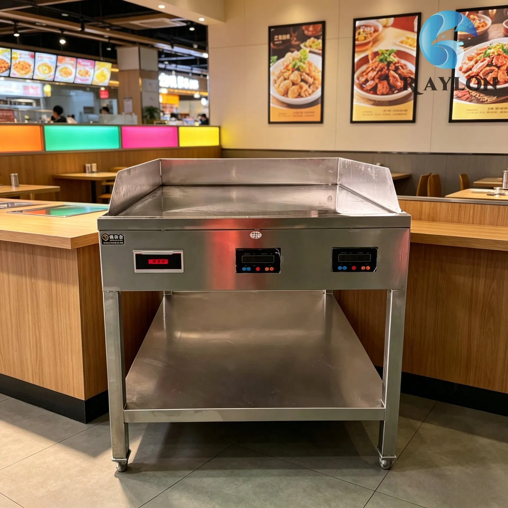 Sistema de termostato para plancha plana comercial para cocinar panqueques