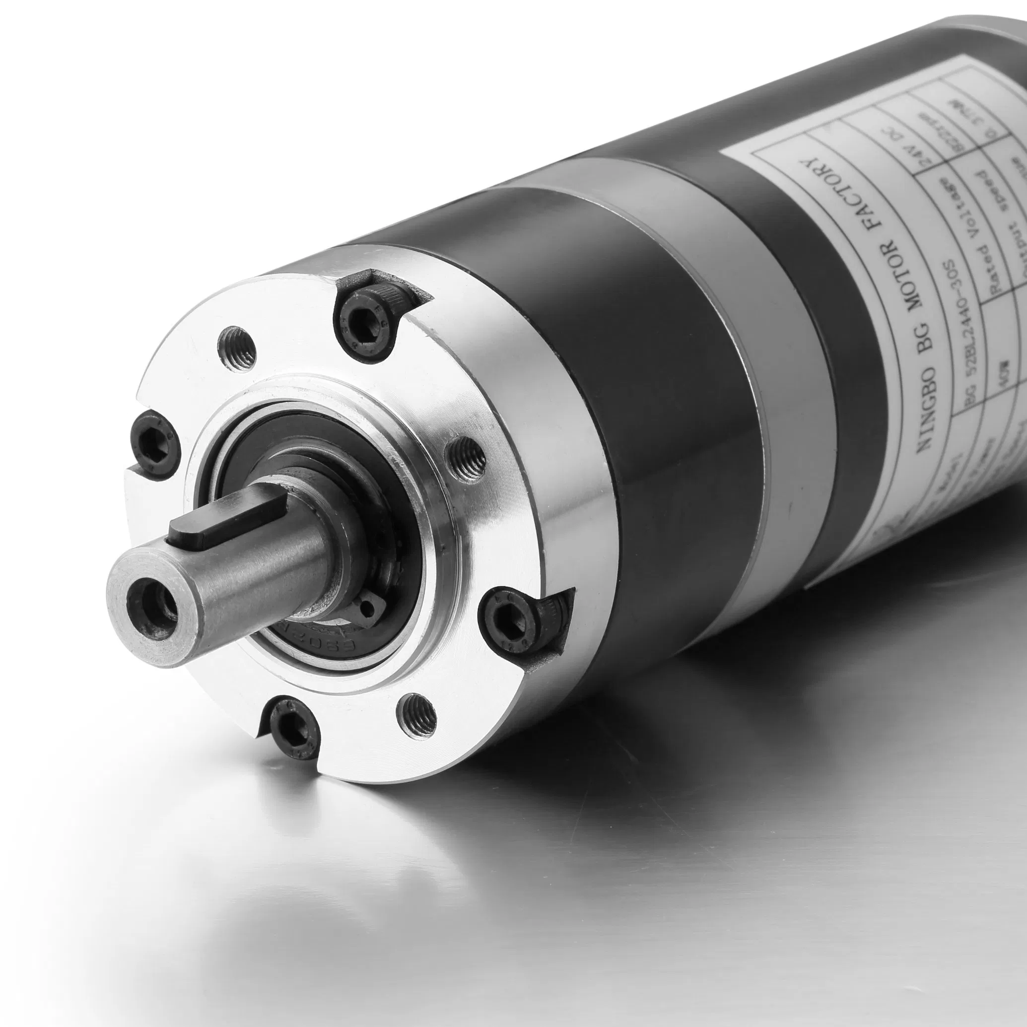 52mm 24V Motor Planetario de Corriente Continua Sin Escobillas de Alto Par y Baja Velocidad Motor Sin Ranuras para Control Industrial