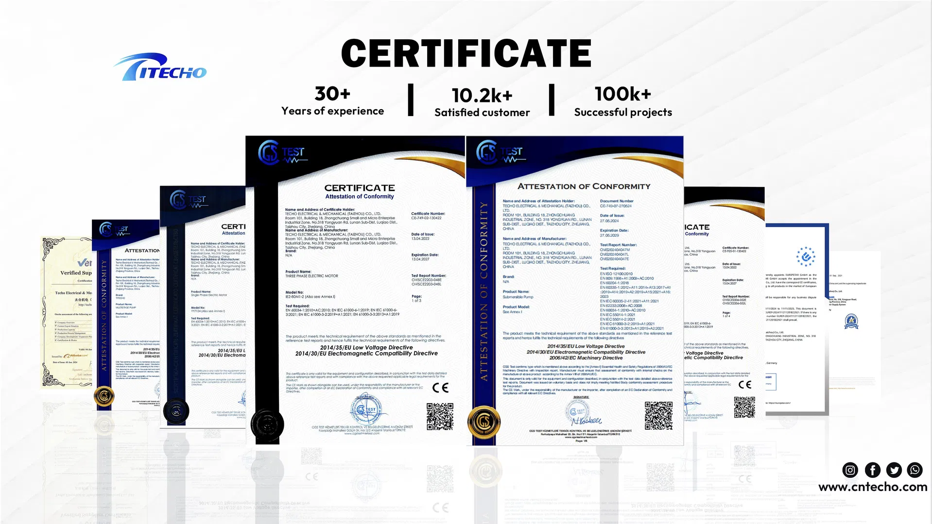 Certificado CE e ISO