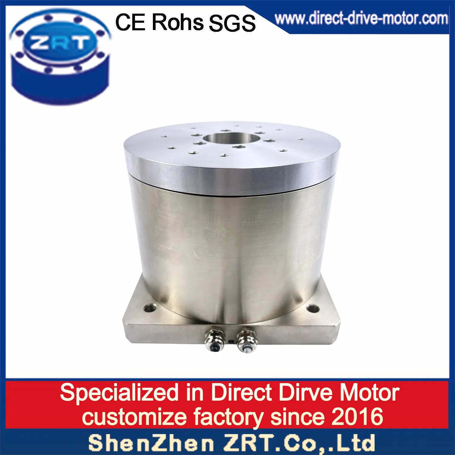 Motor Directo Automatizado Personalizable de Alta Precisión y Hueco Modelo: Zrddr-168140-90-300-DMC-46