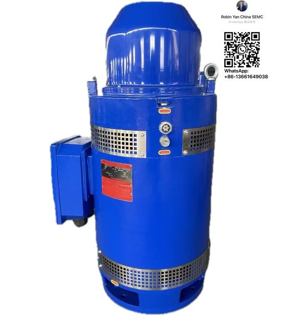 Motor de inducción trifásico de eje hueco vertical de alta eficiencia premium
