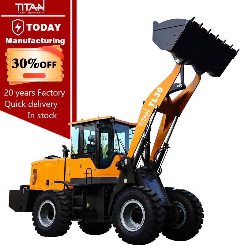 TITAN 3.5 ton compact loader small mini wheel loader front end loaders for sale