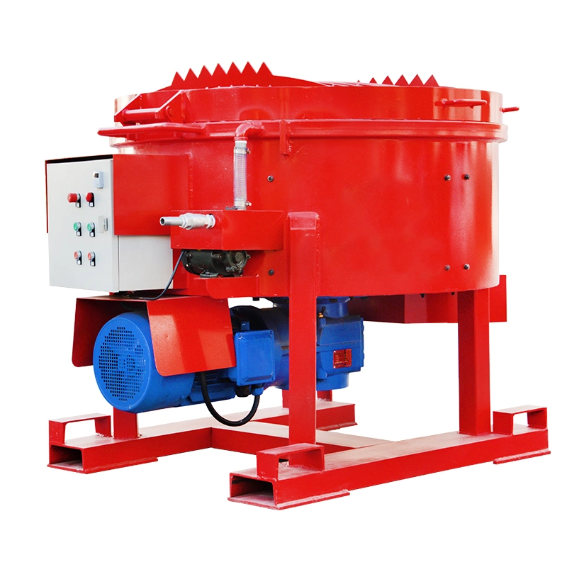 500kg Portable Electric Castable Refractory Concrete Pan Mixer
