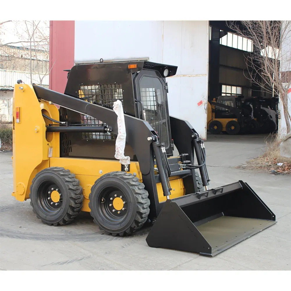 Free Shipping Cheap Compact Front End Skid Steer Loader EPA Euro 5 Approved Mini Diesel Wheel Track Loader with Different Attachments