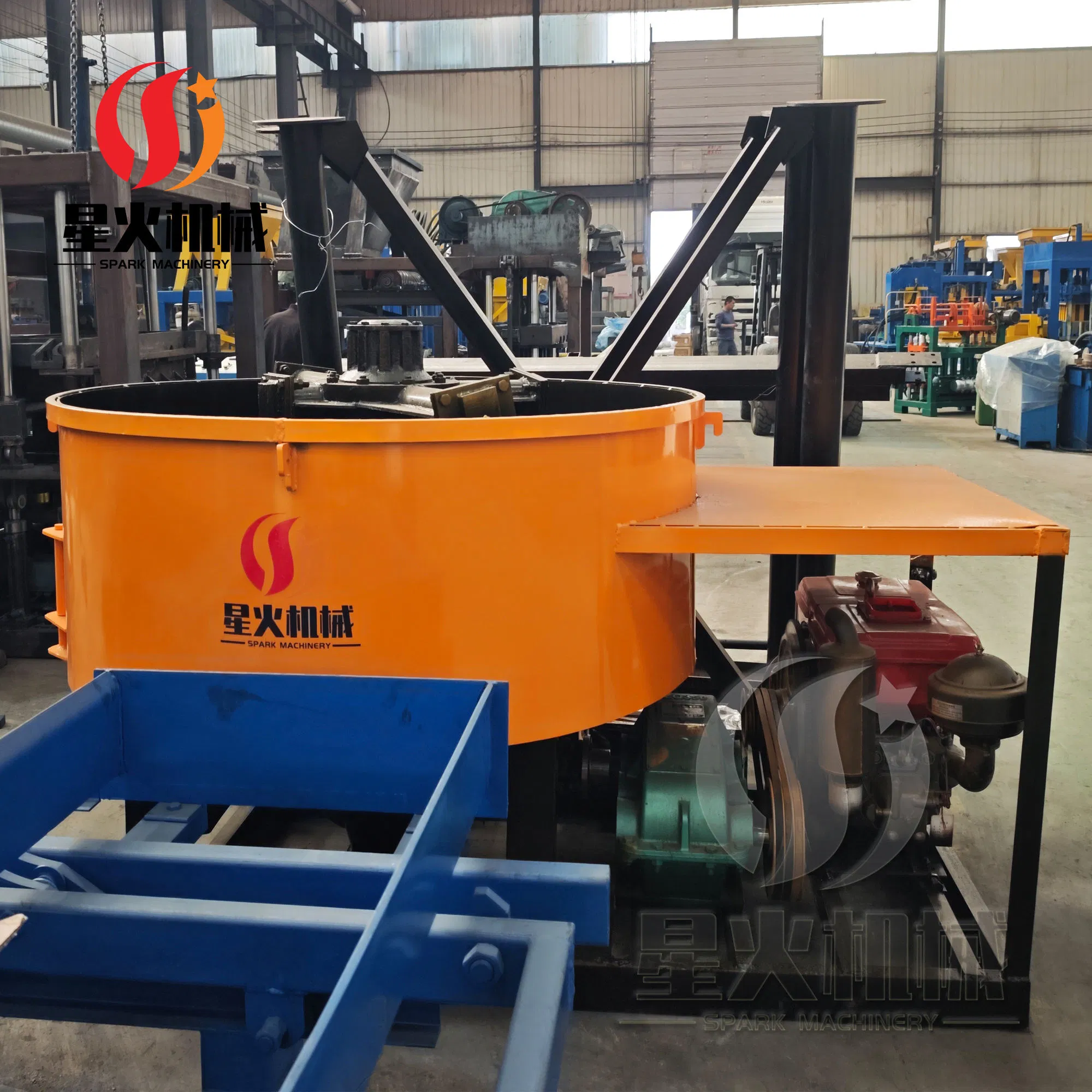 Customizable Jw 2000 Flexible Configuration Pan Concrete Mixer