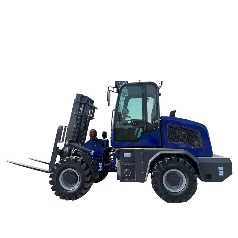 Diesel 4X4 3.5 Ton Fork Lifter Rough Terrain Forklift Truck