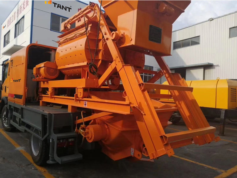 Customized Cement Shaanqi Chassis Mounted Electric Concrete Pump with Truck