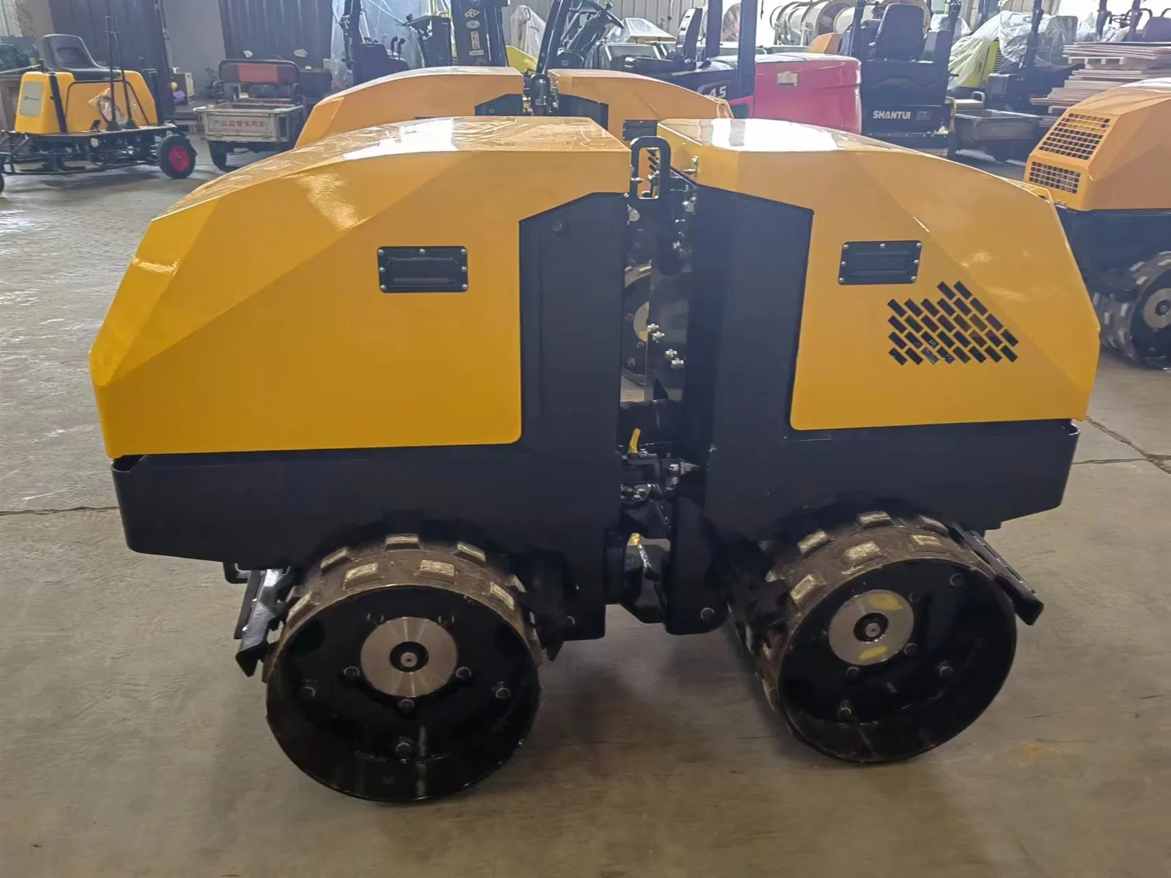 Shantui 1.5 Ton 1.6t Double Drum Mini Road Roller Srd016W Trench Roller