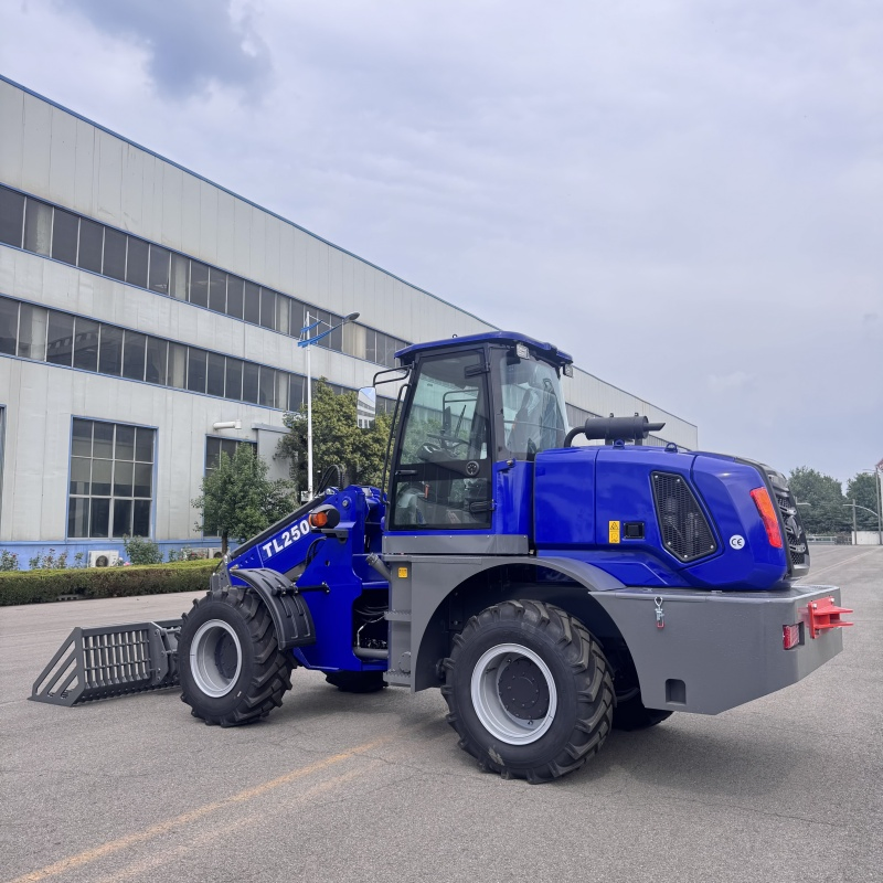 4WD CE 2.5t 3 T 5m Front Wheel Farm Construction Hydraulic Compact Small Telescopic Wheel Loader