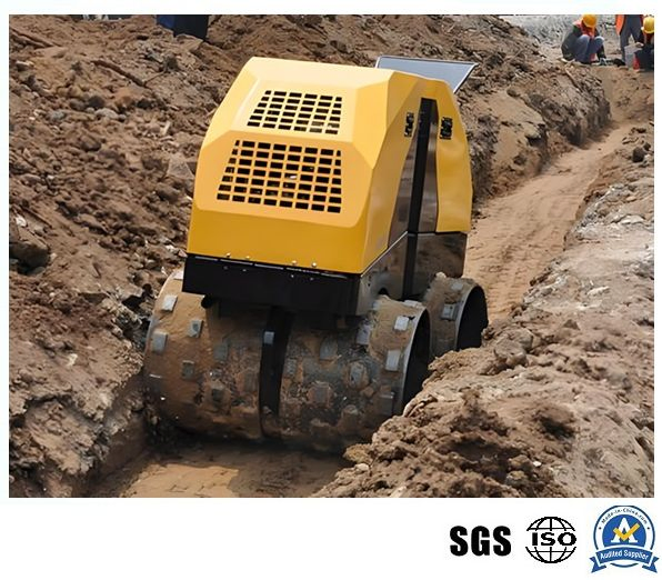 1.6 Ton Remoto Control Trench Roller with Honda/Yanmar Engine 20HP