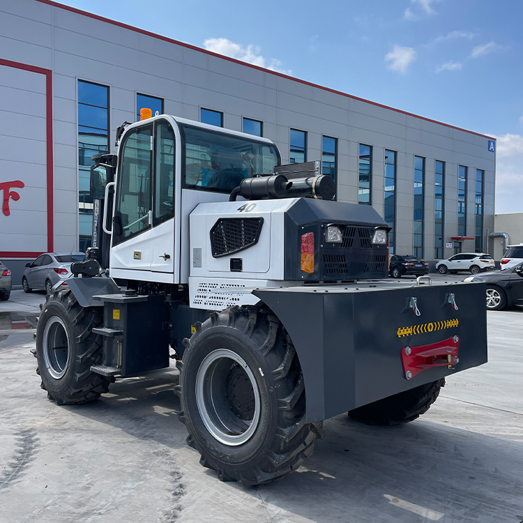 Runtx Heavy Duty Terrain Forklift Truck 3.5 Ton Capacity Fork Lift Truck Telehandler off Road All Rough Terrain Forklifts