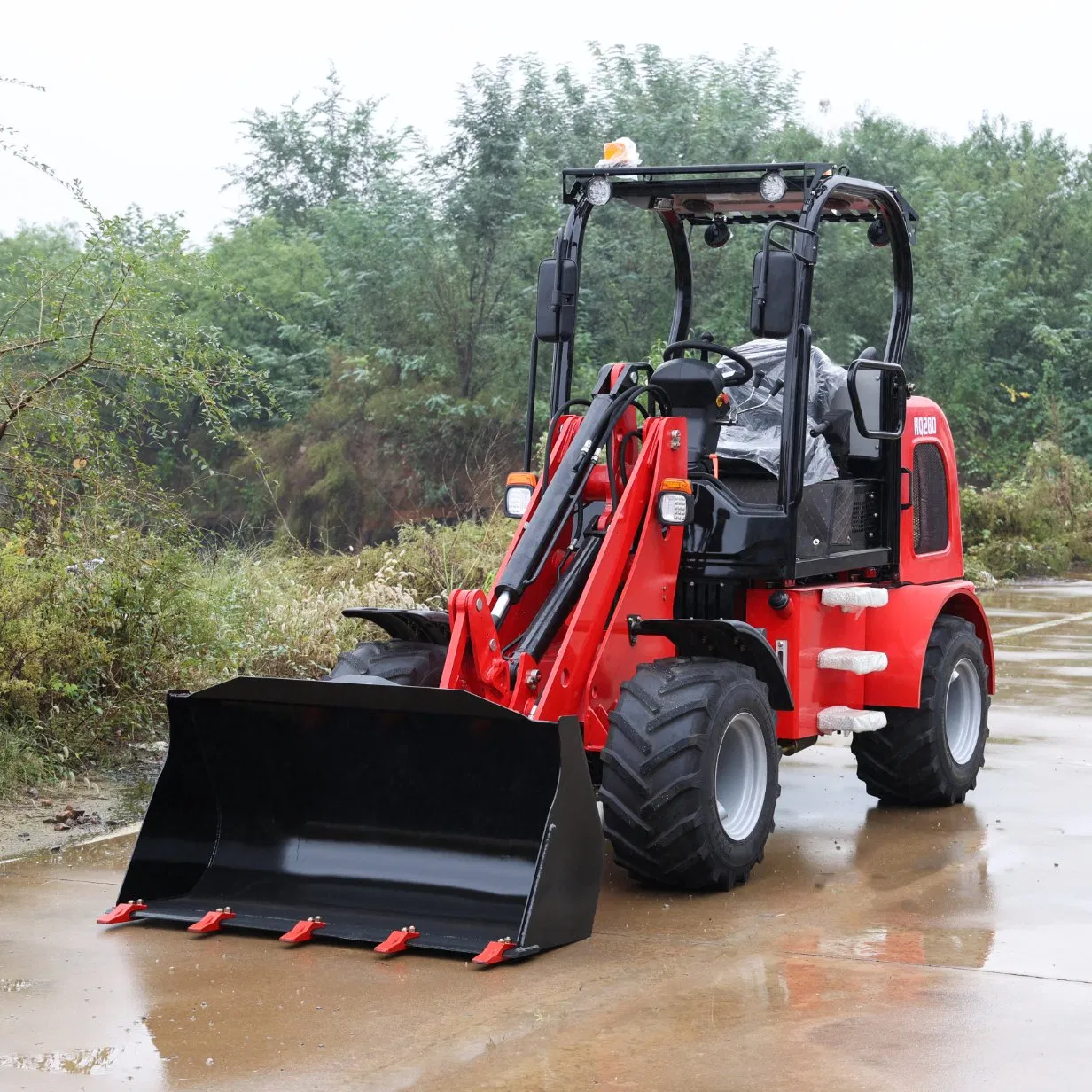 New Design (HQ280) with CE, Euro 5 Engine Articulated 1.2ton Wheel Loader