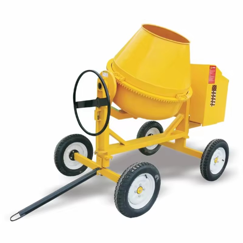 350L Electric Concrete Mixer Convenient Small Concrete Mixer Building Construction Concrete Pan Mixer