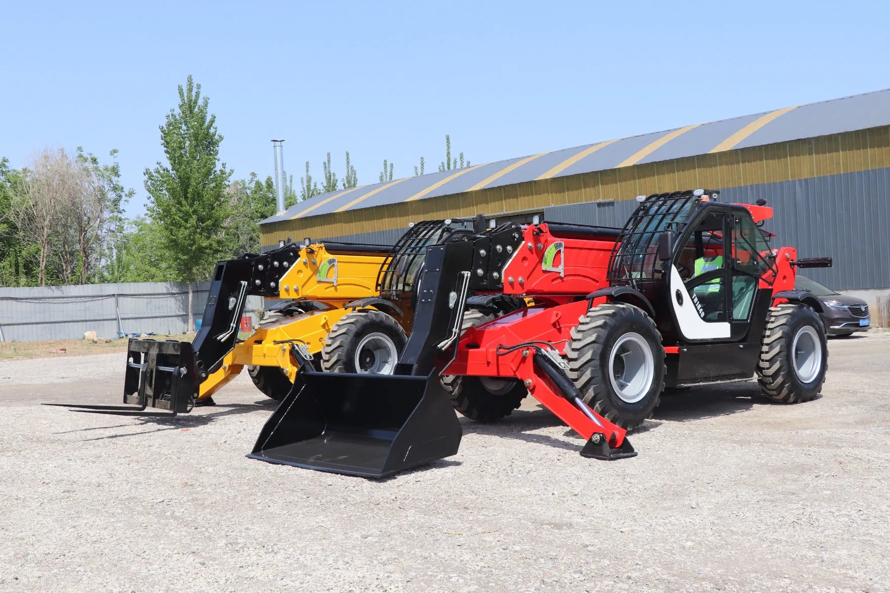 Hydraulic System Vehicle Backup Camera All Wheel Steering Telescopic Wheel Forklift Telescopic Handler Telehandler