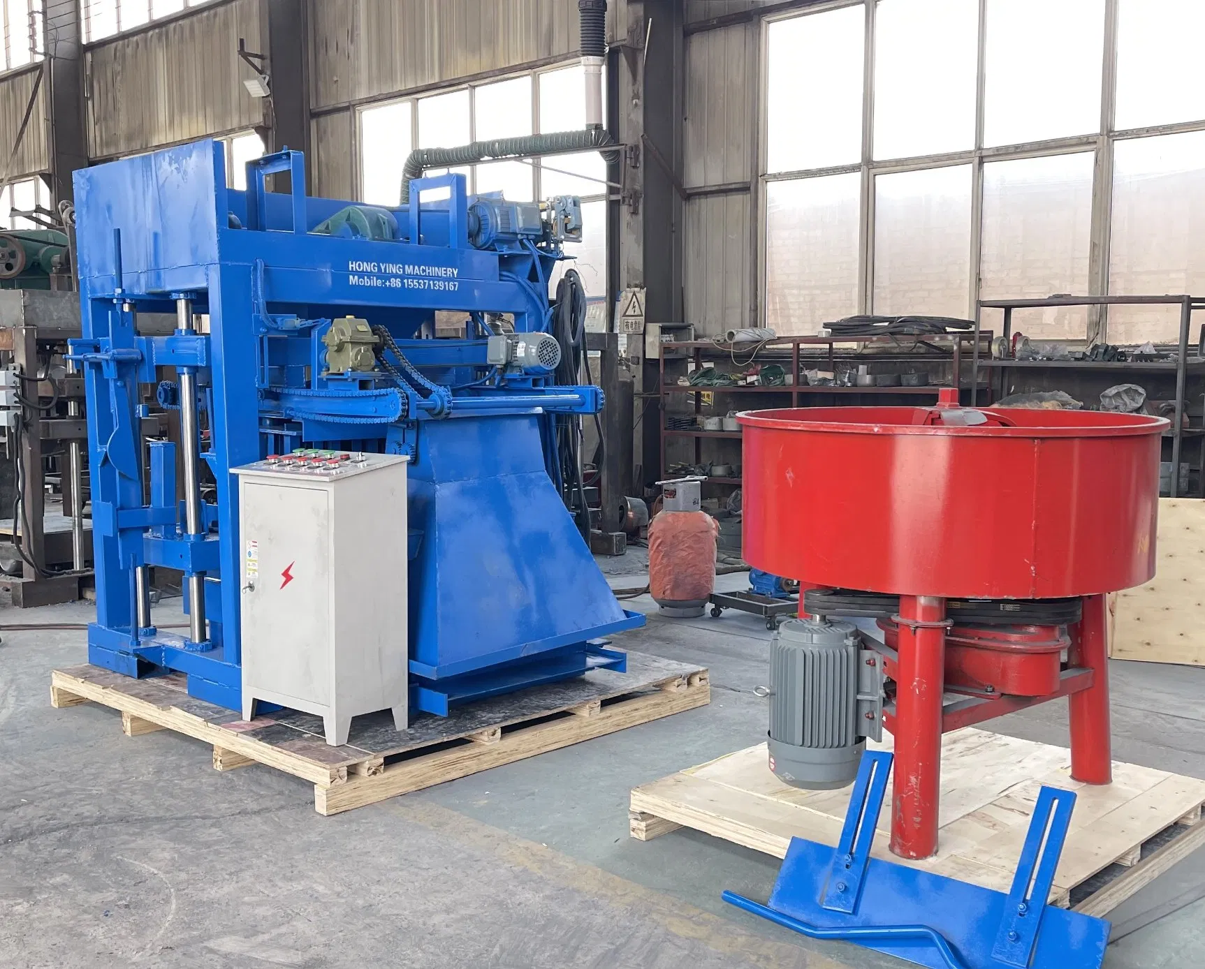 Mini Diesel Pan Concrete Mixer for 350/500/750L Concrete Electric Mixer for Brick Making Machine