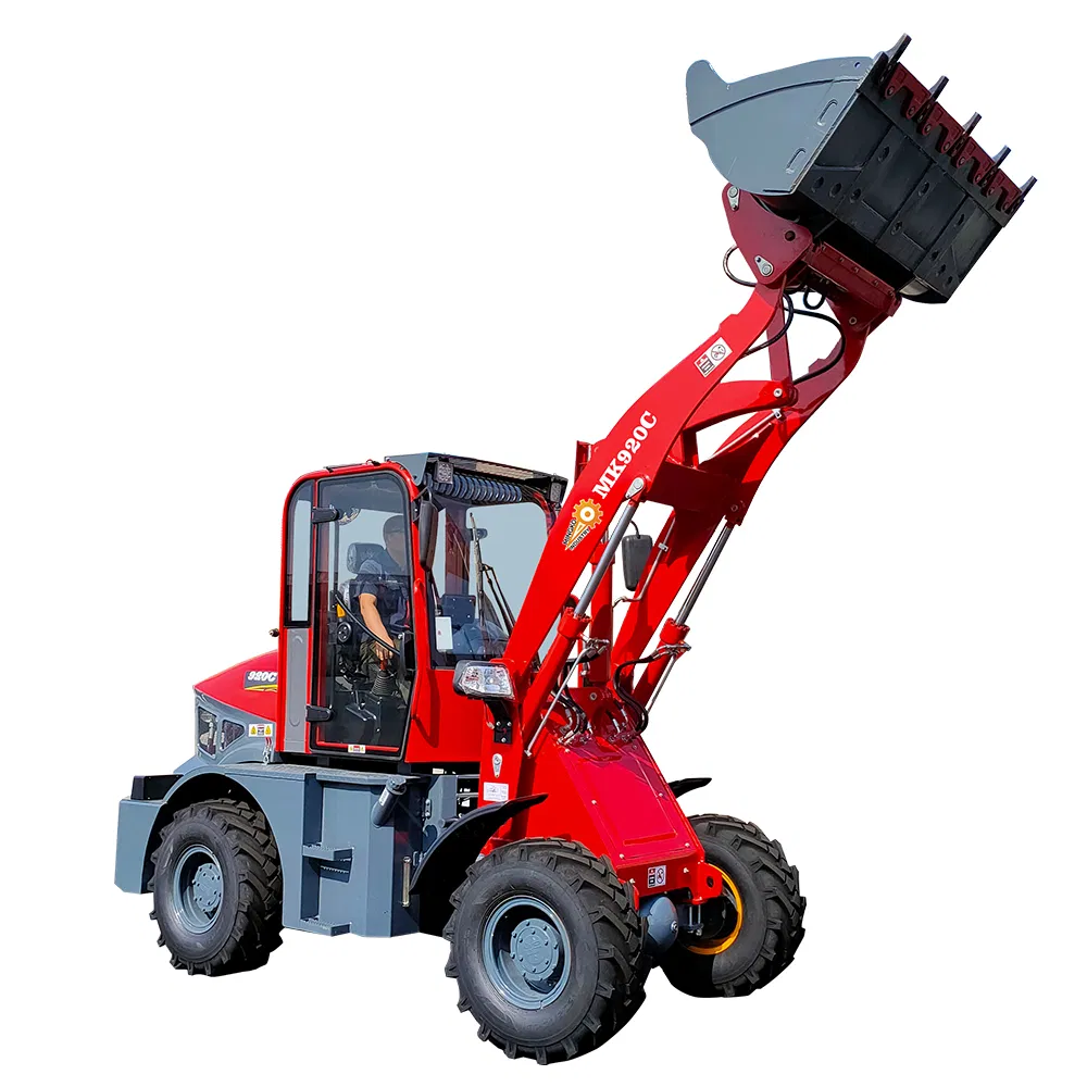 Small Articulated 1.5 Ton 1 Tone 0.8 Ton Cheap Mini Wheel Diesel Engine EPA Euro 5 Compact CE Front End Loader Price