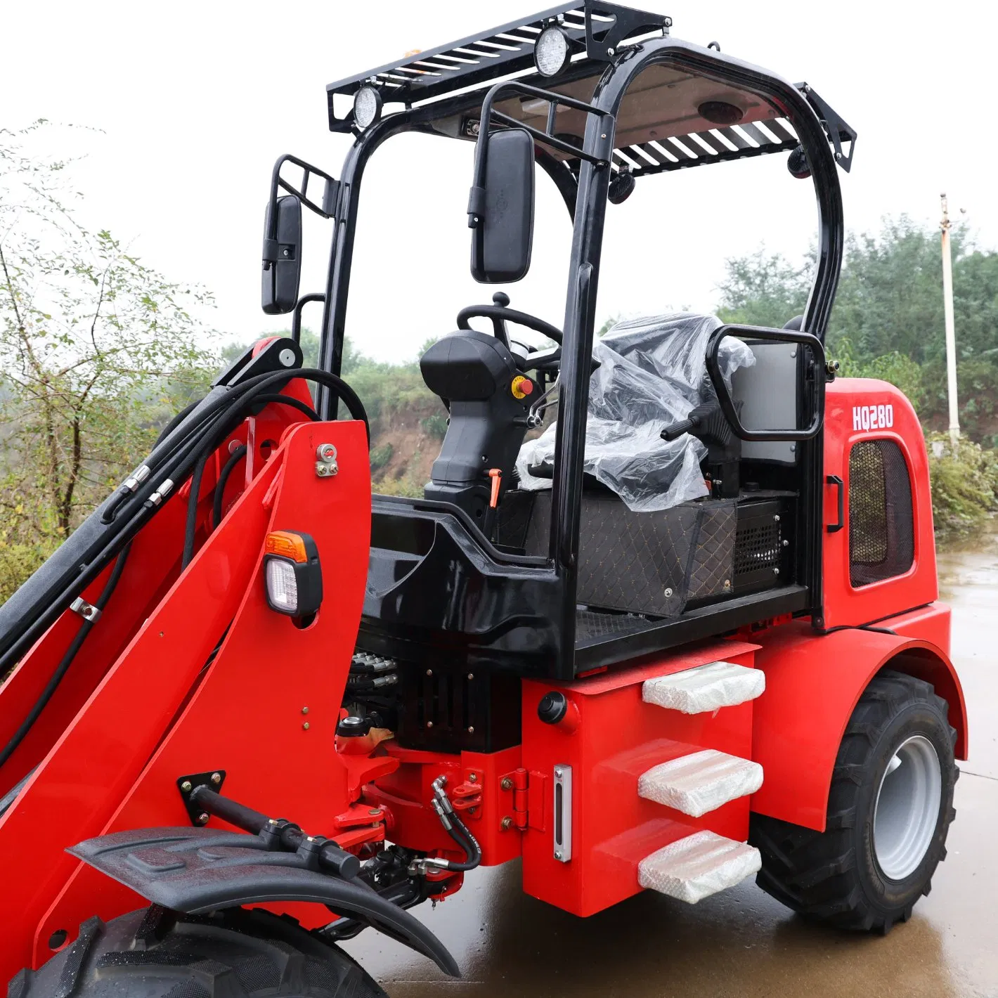 New Design (HQ280) with CE, Euro 5 Engine Articulated 1.2ton Wheel Loader