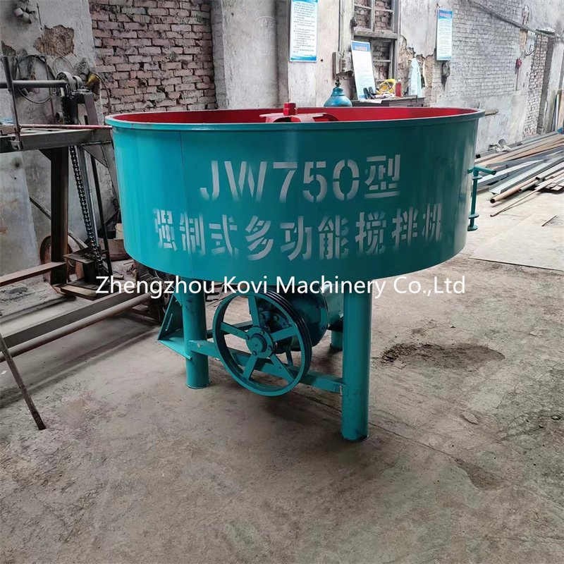 Electric Motor Bucket Small Flat Mouth Pan Cement Mixing Blending Machine Mixer Truck Concrete Blender Machine Price