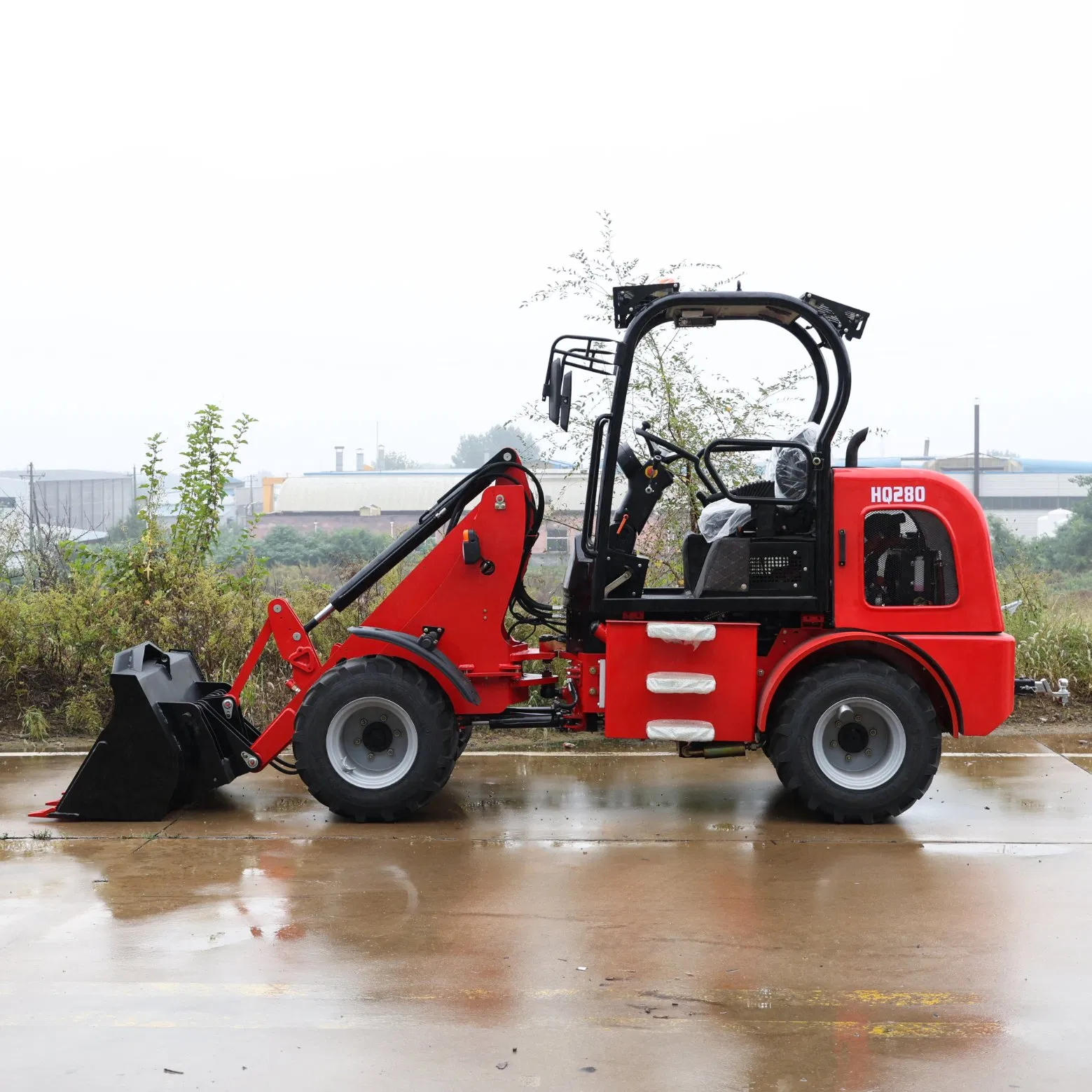 New Design (HQ280) with CE, Euro 5 Engine Articulated 1.2ton Wheel Loader