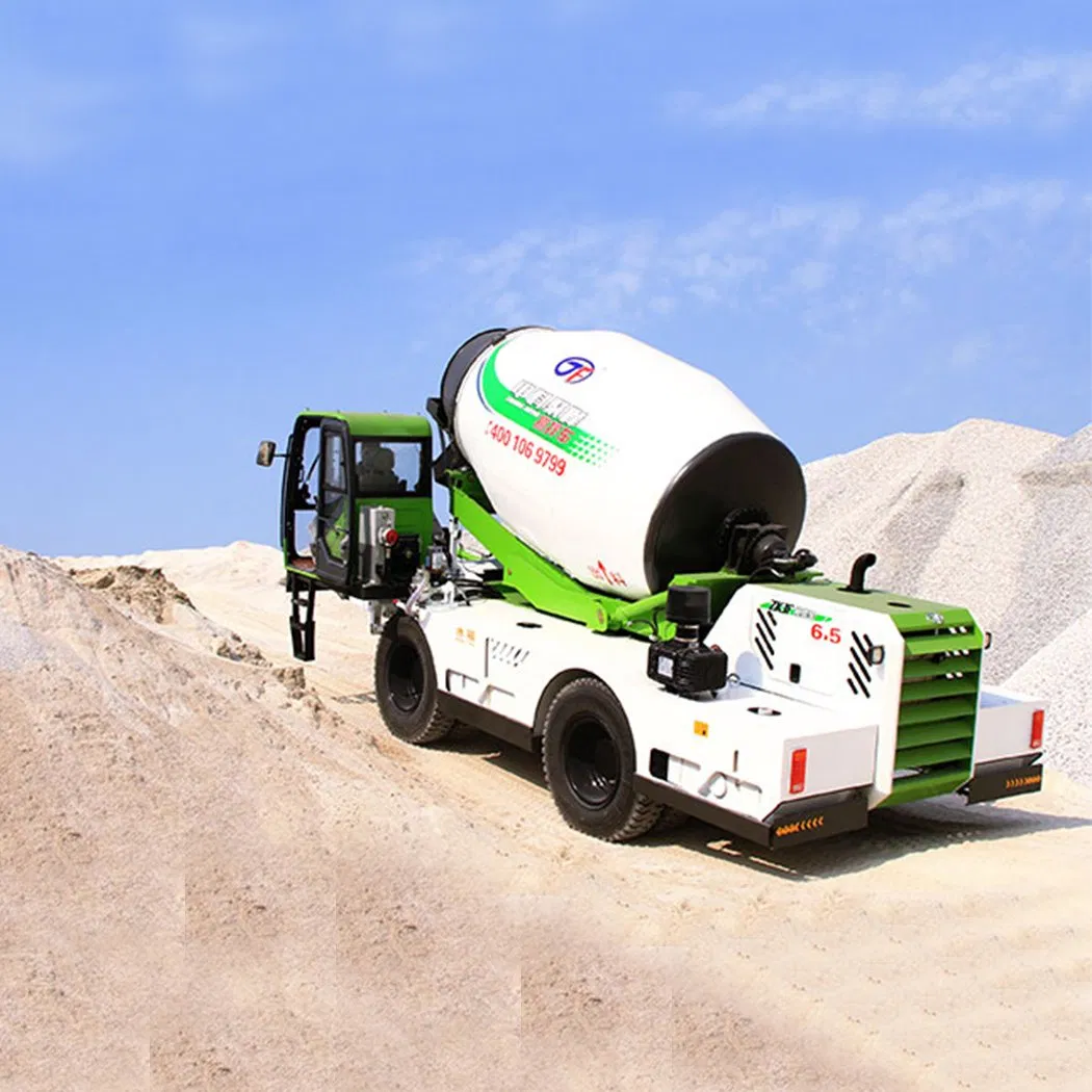 Sqmg Self Load Cement Pan Mixer Compact Mobile Self Loading Concrete Mixer Equipment
