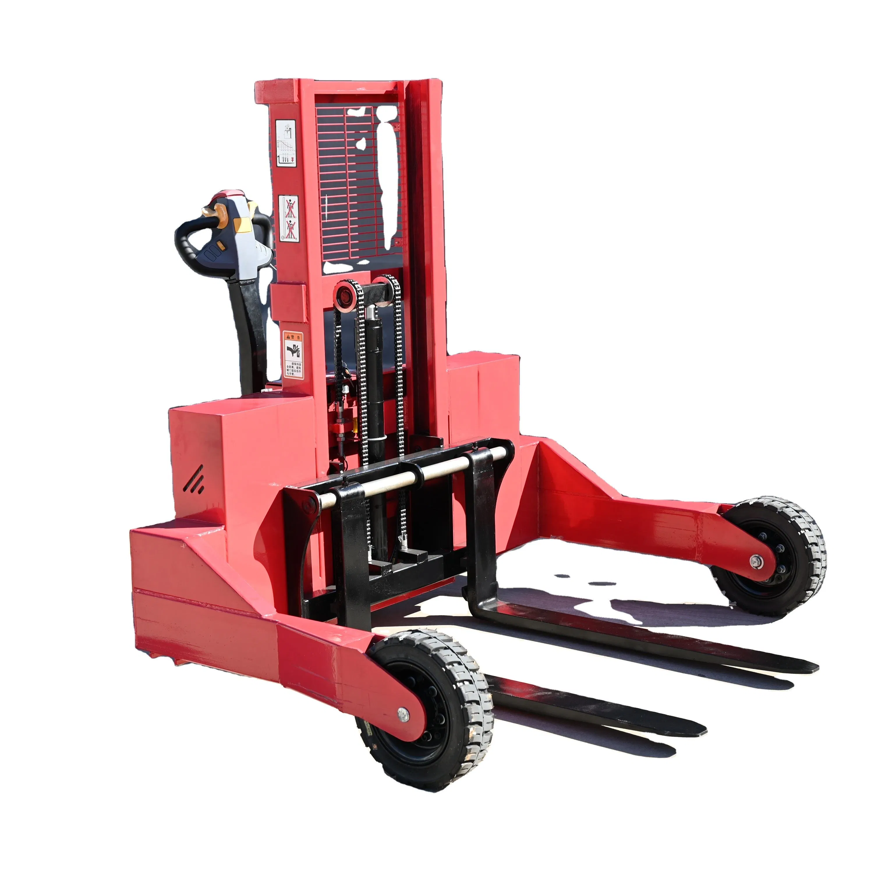 Heli off-Road Full Electric Stacker 3307lbs Pallet Stacker Max 1.6m Lifting Height