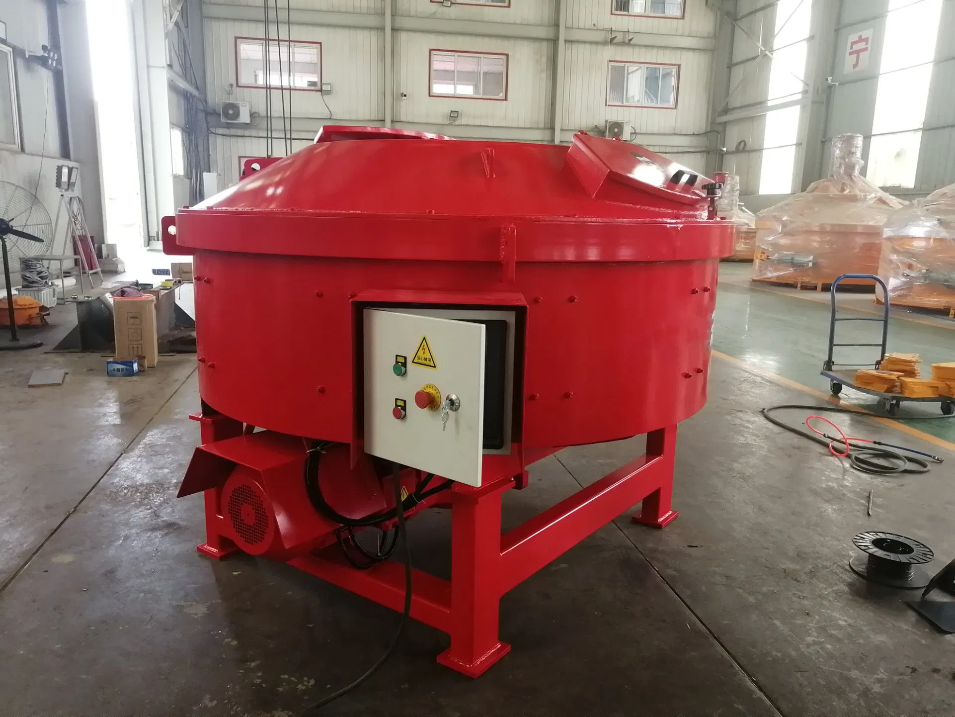 Small Electric Pan Cement Mixer for Building Concrete Mixers Product Easy Control and Low Cost