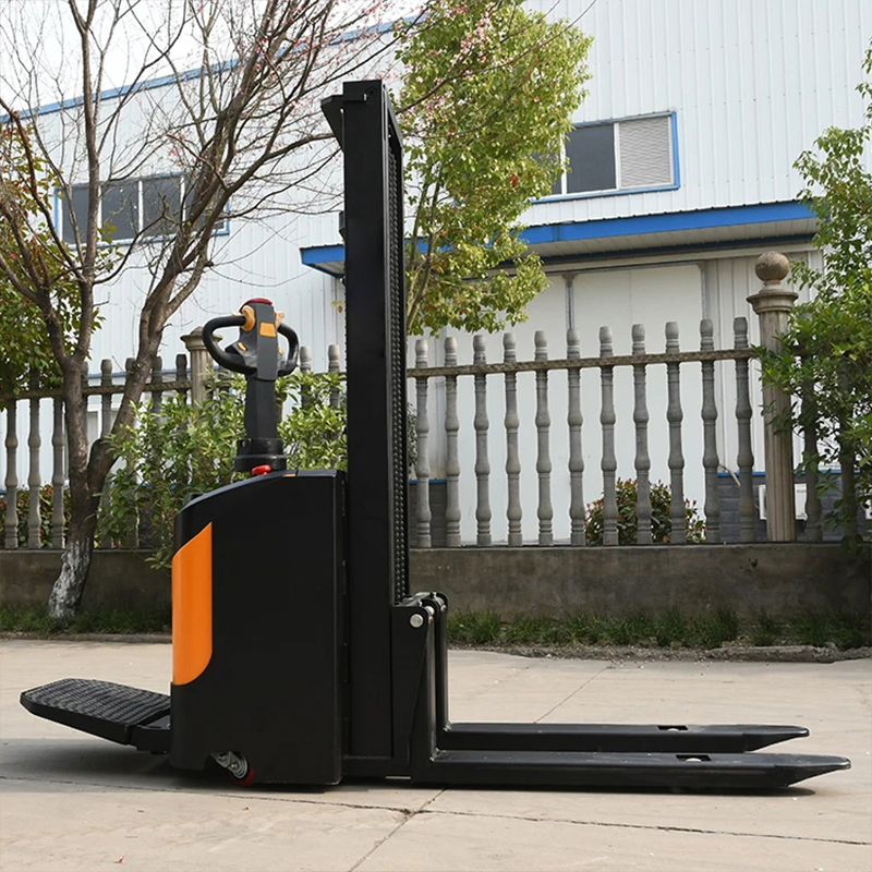 Hot Sale Factory Wholesale Small Electric Pallet Stacker Forklift Standing Type Warehouse Equipments