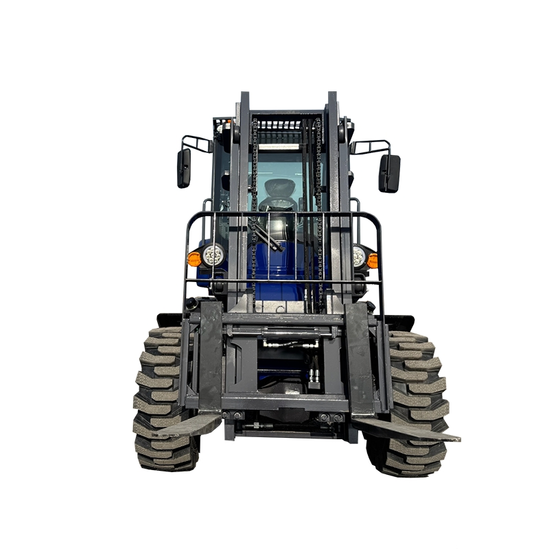Diesel 4X4 3.5 Ton Fork Lifter Rough Terrain Forklift Truck